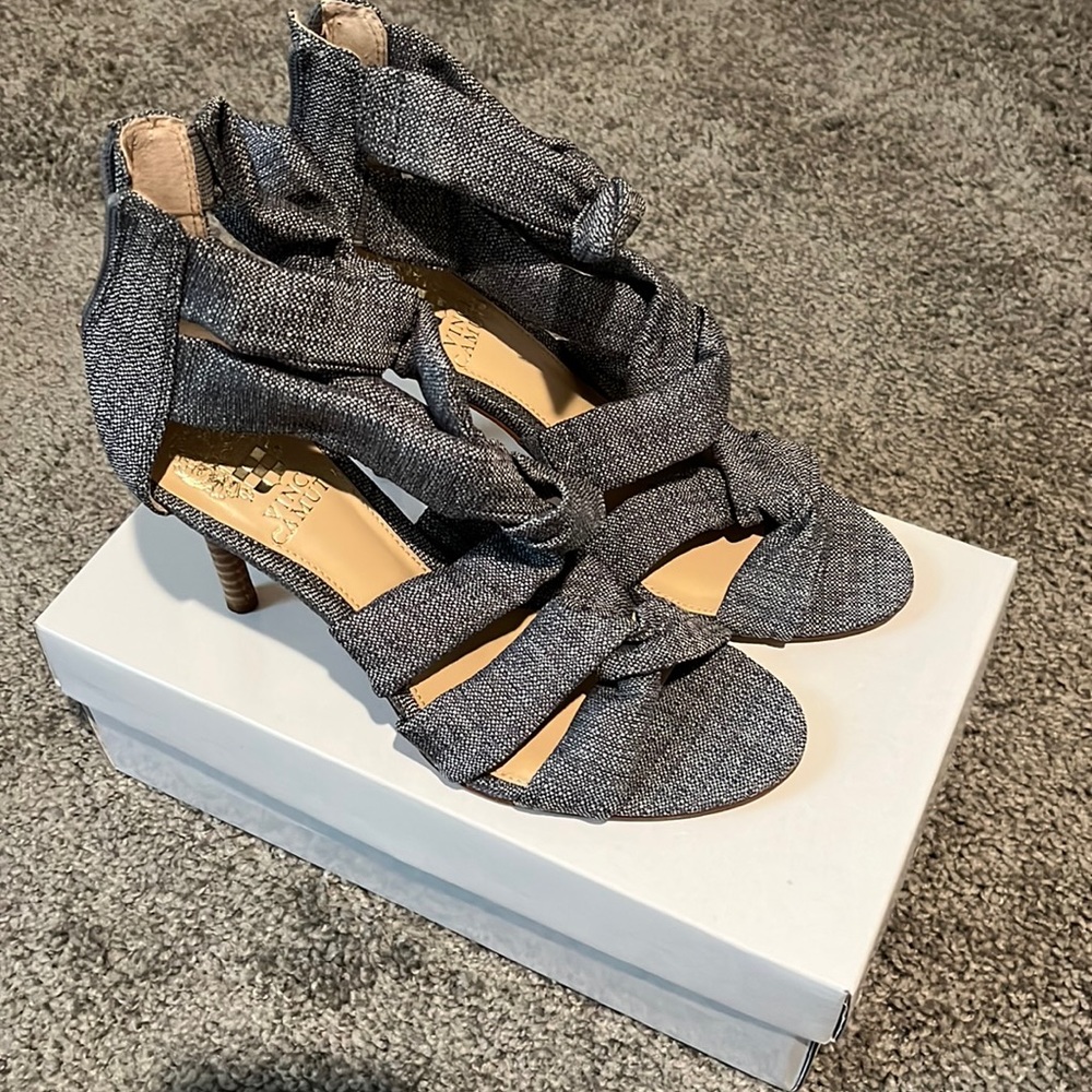 Denim, Vince Camuto, Strappy Heels